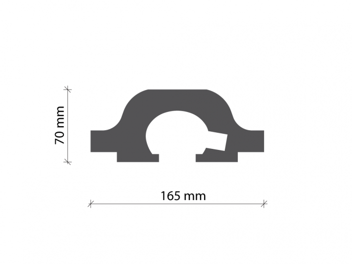 Scafa luminoasa - Tesori D, incastrata in tavan KD 120  16.5cm x7cm x115cm [2]