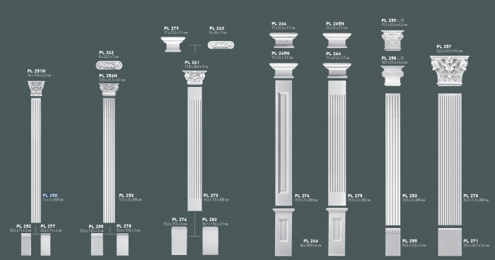 Set 4 - set  complet pilastru PL 253 [6]