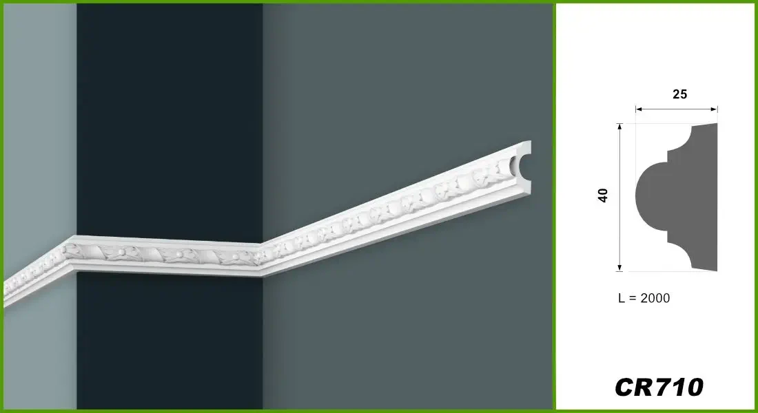 Set chenar decorativ perete poliuretan premium - model CR710C [4]