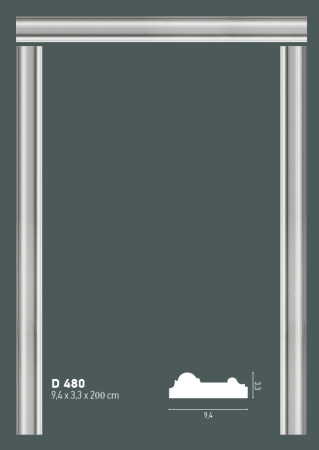 Ancadrament usa, Grand Decor , D 480 , 9.4cmx3.3cmx200cm [1]