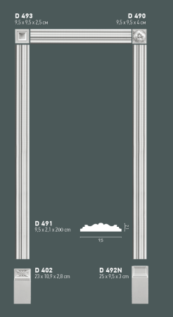 Ancadrament usa, Grand Decor , D 491, 9.5cmx2.1cmx200cm [4]