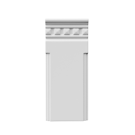 Pilastri poliuretan - Baza pilastru, Grand Decor, PL 252, 11cmx25.5cmx3cm