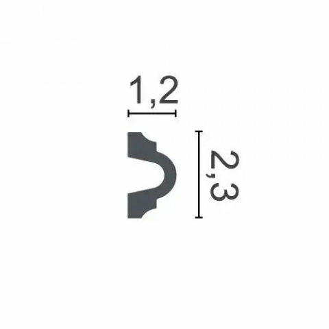 Brau decorativ, din HDP, HCR 516, 2.3cmx1.2cmx200cm [1]