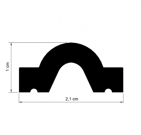 Brau  decorativ, din HDP, HCR 528,  2.1cmx1cmx200cm [2]