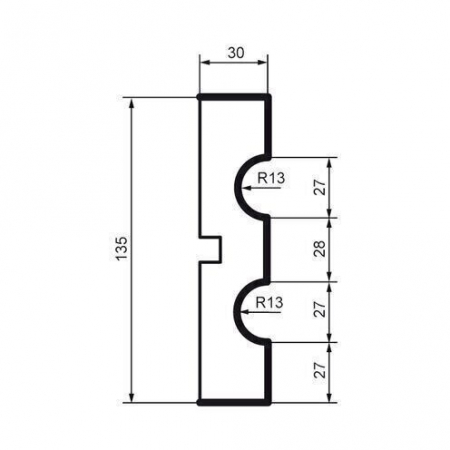 Brâu pentru exterior, MC 118, 13.5cm x 3cm x 200cm [1]