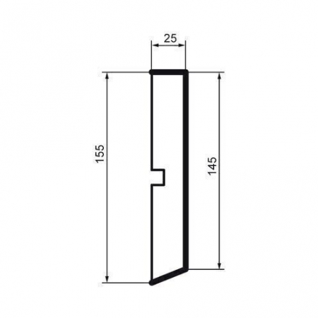 Brâu pentru exterior, MC 126, 15.5cm x 2.5cm x 200cm [1]