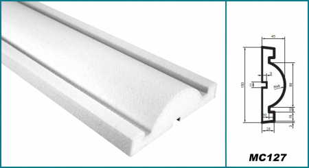 Brâu pentru exterior, MC 127, 15cm x 4.5cm x 200cm [4]