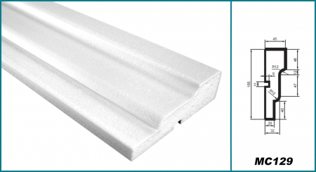Brâu pentru exterior, MC 129, 15.5cm x 4.5cm x 200cm [4]