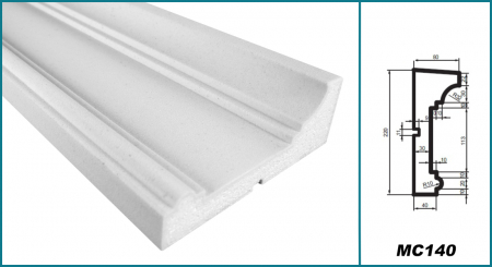 Brâu pentru exterior, MC 140, 22cm x 8cm x 200cm [4]