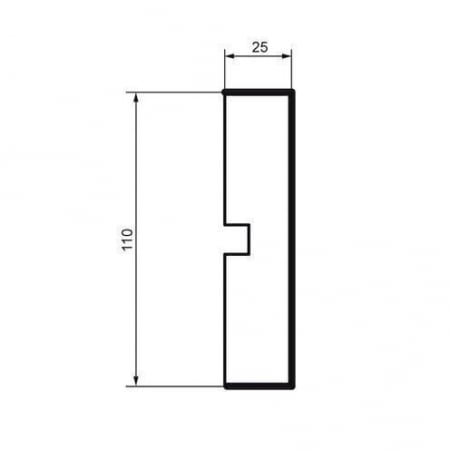 Brâu pentru exterior, MC 144, 11cm x 2.5cm x 200cm [1]