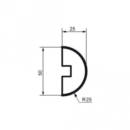 Brâu pentru exterior, MC 147, 5cm x 2.5cm x 200cm [1]