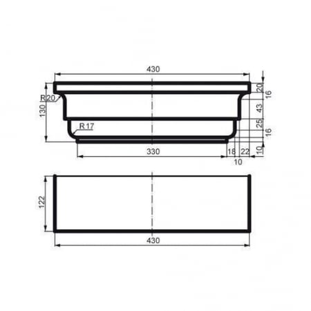 Capitel pilastru, PC 108, 43cm x 13cm x 12.2cm [2]