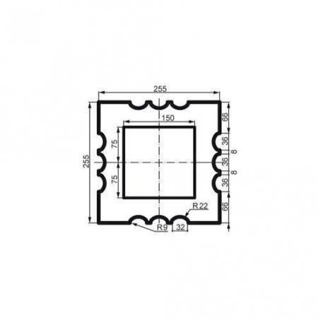 Coloana pentru exterior, LC 110-21F, 25.5cm x 25.5cm [1]