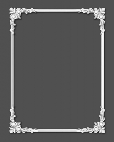 Coltar pentru brau decorativ, din HDP, HCR 501-3, 28cmx28cm [2]