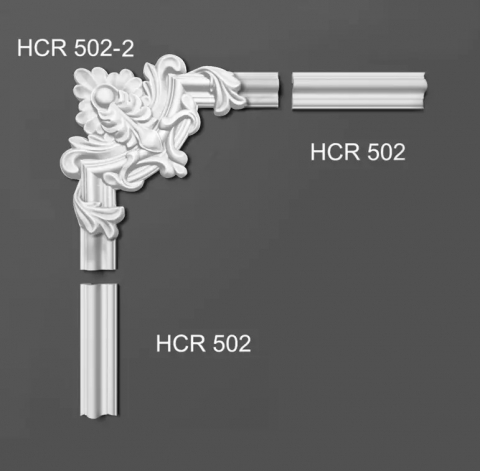 Coltar pentru brau decorativ, din HDP, HCR 502-2, 22cmx22cm [1]