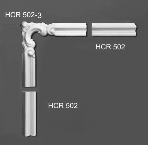 Coltar pentru brau decorativ, din HDP, HCR 502-3, 10.7cmx10.7cm [1]
