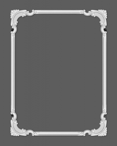 Coltar pentru brau decorativ, din HDP, HCR 516-3, 19.5cmx19.5cm [2]