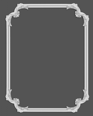 Coltar pentru brau decorativ, din HDP, HCR 517-3, 29.6cmx29.6cm [2]