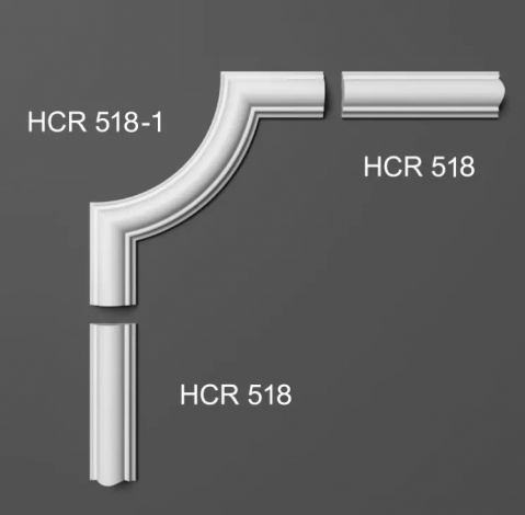 Coltar pentru brau decorativ, din HDP, HCR 518-1, 20.5cmx20.5cm [1]
