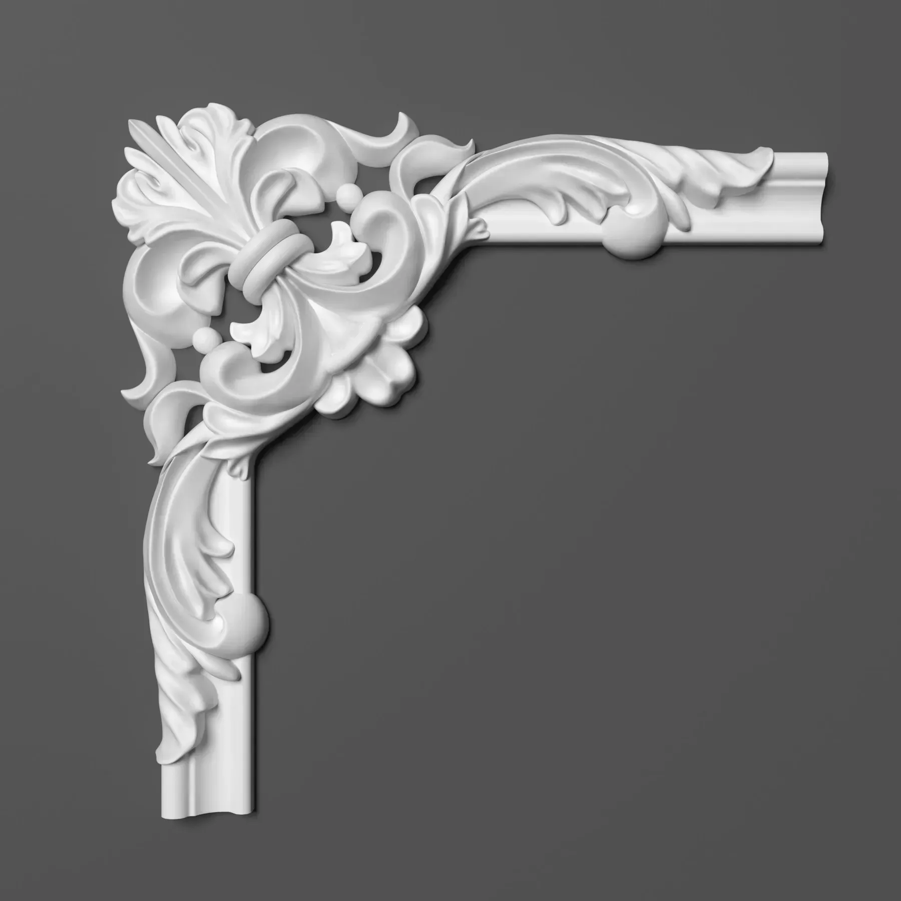Brauri si coltare din poliuretan - Coltar pentru brau decorativ, din HDP, HCR 522-3, 26cmx26cm