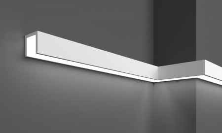 Cornisa decorativa din HDP, KH 901 2.7cmx2.8cmx200cm [3]