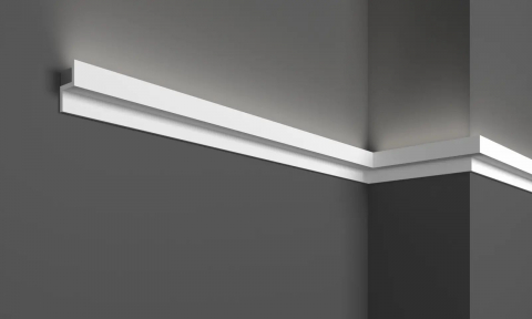 Profile din HDP ( polimeri cu inalta densitate) - Cornisa decorativa din HDP, KH 902, 4cmx2.2cmx200cm