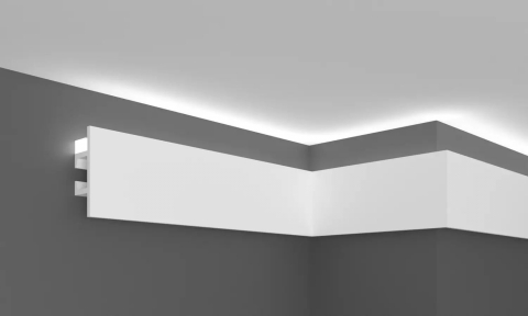Cornisa decorativa din HDP, KH 907, 6.8cmx2.2cmx200cm [5]
