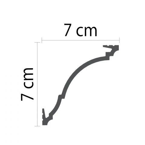 Cornisa decorativa din HDP, KH 912, 7cmx7cmx200cm [1]