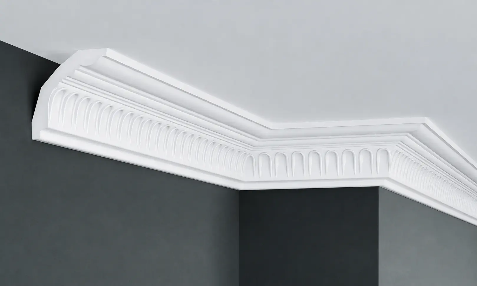 Oferte de primăvară - Cornisa decorativa tavan din poliuretan 8.3 x 6.9 cm - C904