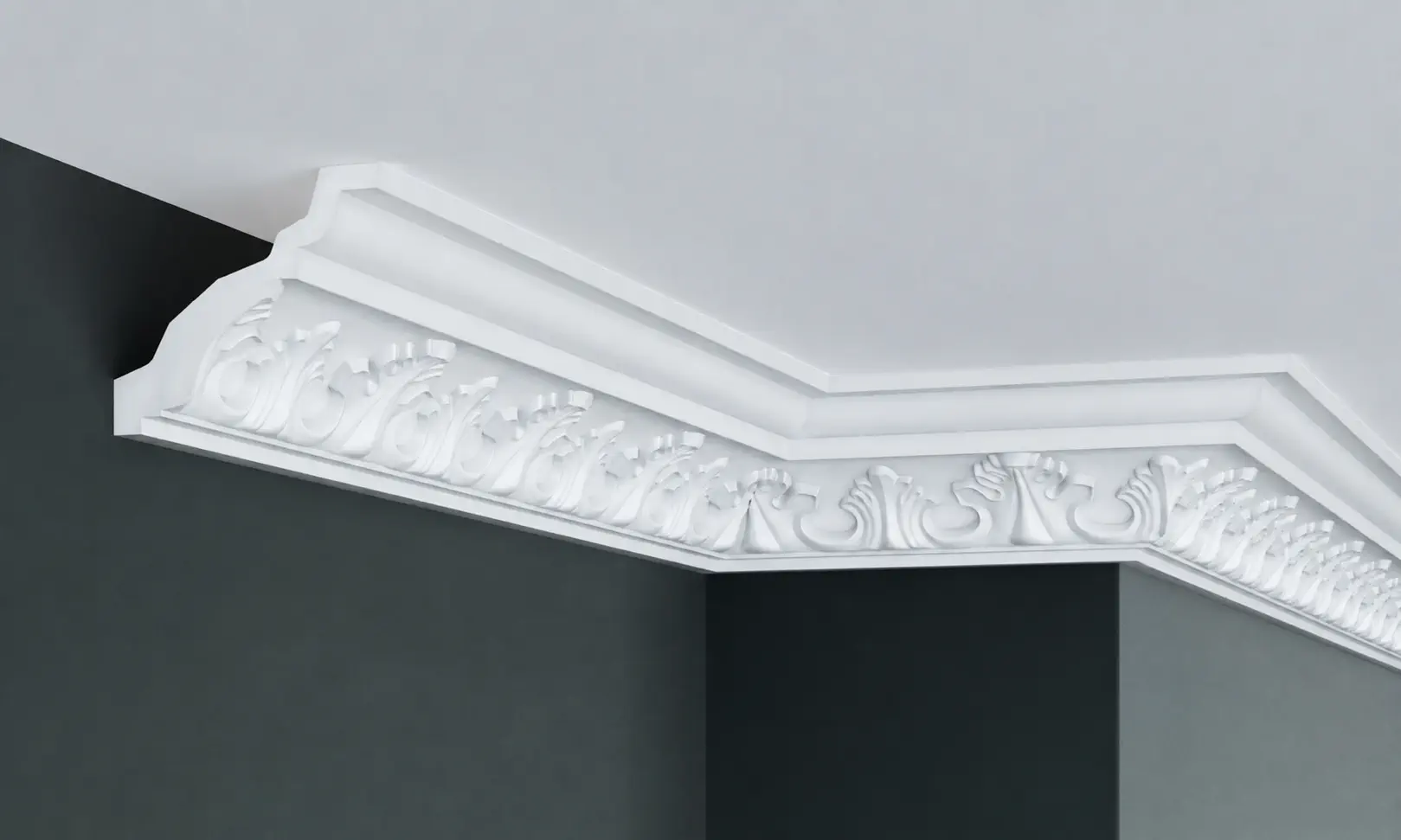 Oferte de primăvară - Cornisa decorativa tavan din poliuretan 9 x 9 cm - C777