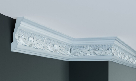 Cornișe - Cornișă din poliuretan,Grand Decor, C 724, 11.4cmx5.4cmx200cm