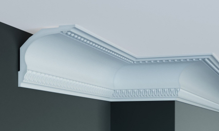 Cornișe - Cornișă din poliuretan,Grand Decor, C 732, 12.6cmx12.6cmx200cm