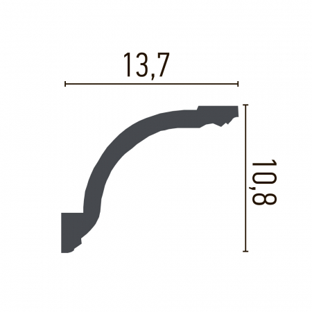 Cornișă din poliuretan,Grand Decor, C 746, 10.8cmx13.7cmx200cm [1]