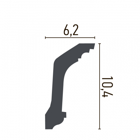 Cornisa din poliuretan,Grand Decor, C 788, 10cmx6cmx200cm [1]