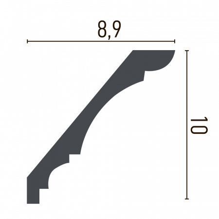 Cornisa din poliuretan,Grand Decor, C 930, 8.9cmx10cmx200cm [1]