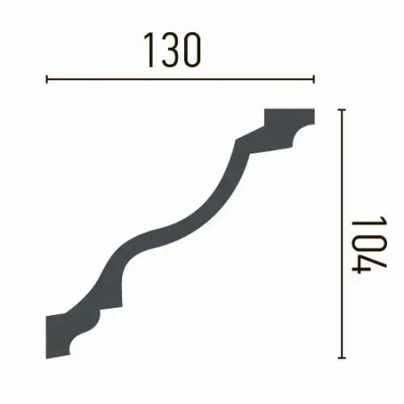 Cornisa din poliuretan,Grand Decor, P 806, 13cmx10.4cmx200cm [1]
