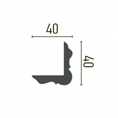 Cornisa din poliuretan,Grand Decor, P 817, 4cmx4cmx200cm [1]