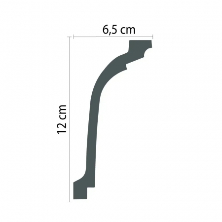 Cornisa din poliuretan,Grand Decor, P 836, 6.5cmx12cmx200cm [1]
