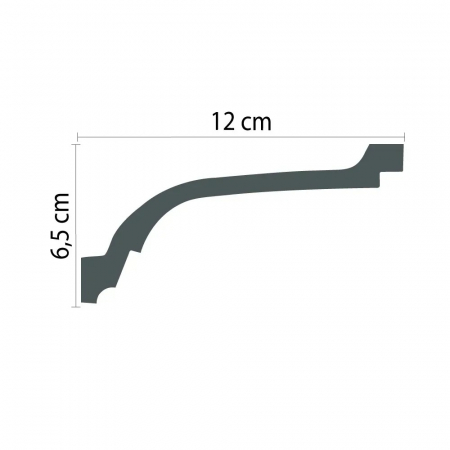 Cornisa din poliuretan,Grand Decor, P 836, 6.5cmx12cmx200cm [3]