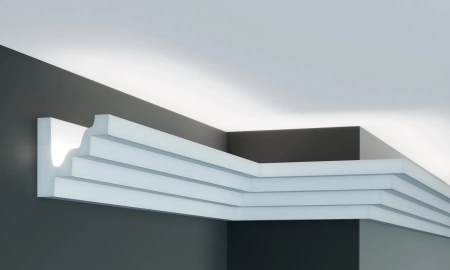 Cornisa din poliuretan,Grand Decor, P 887, 8cmx8cmx200cm [1]