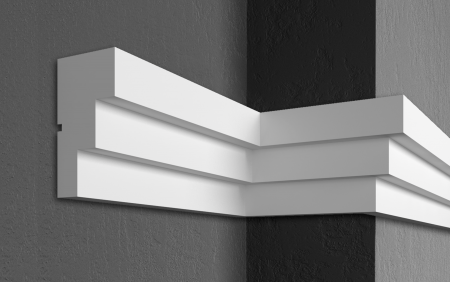 Cornișe pentru exterior (fațade) - Cornișă pentru exterior, KC 124, 21cm x 11cm x 200cm