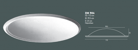 Cupola decorativa din poliuretan, DM 504 [1]
