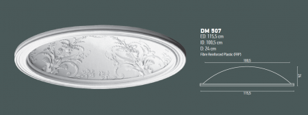 Cupola decorativa din poliuretan, DM 507 [1]