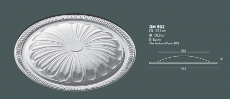 Cupola decorativa din poliuretan, DM 502 [1]