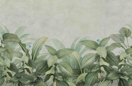 Decoruri textile imprimate in relief - Decor "Grădina tropicală"