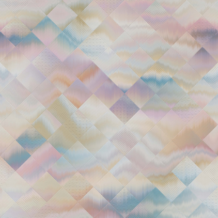 Decoruri textile imprimate in relief - Decor "Nori pixelați"