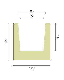 Grindă decorativă  ED 106  12cmх12cm [2]