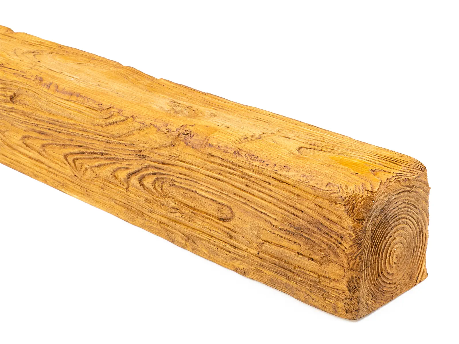 Grinzi decorative din poliuretan - Grindă decorativă rustică, nuanța stejar deschis,  12cmx12cm - EQ006