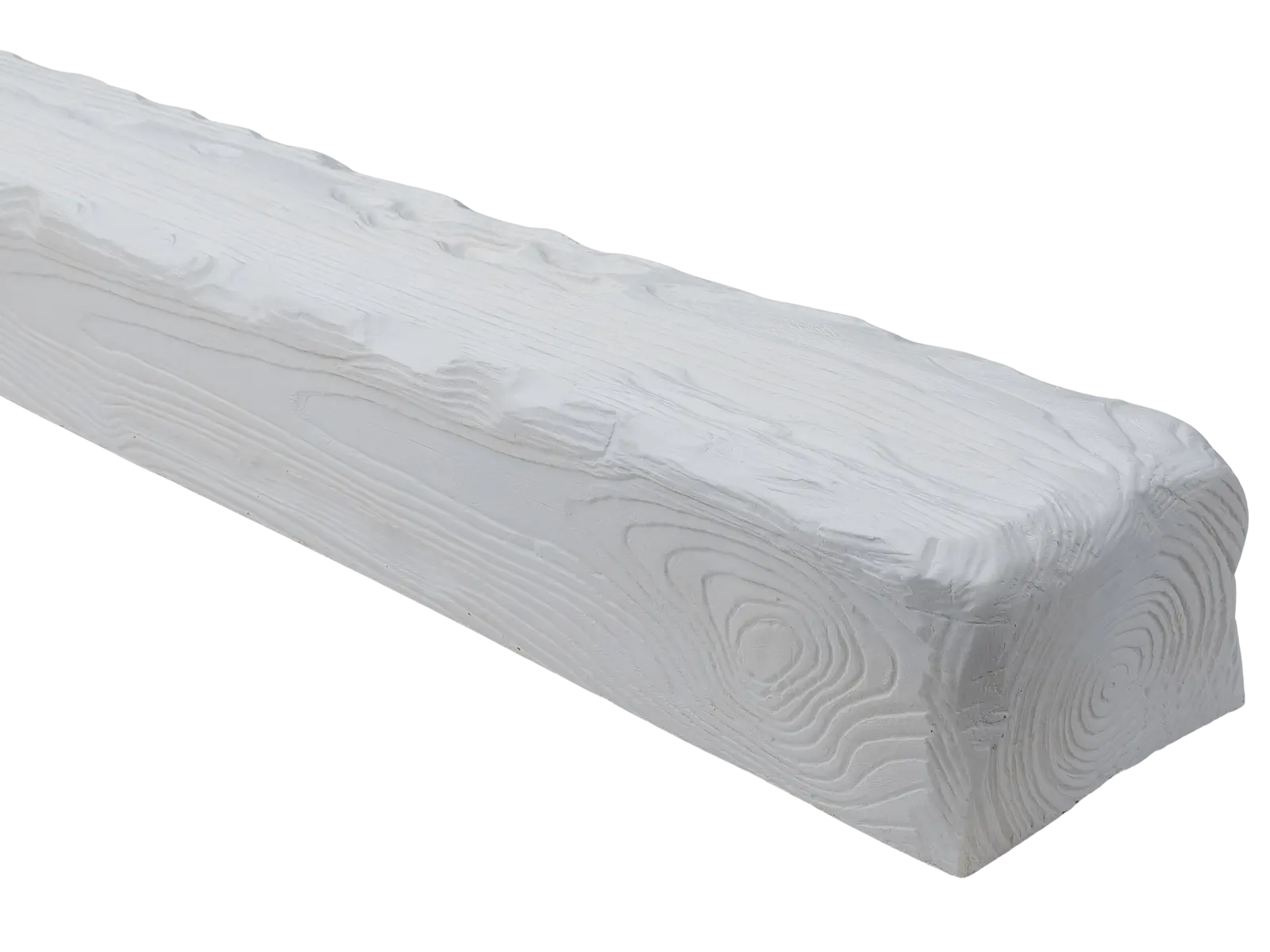 Grinzi decorative din poliuretan - Grindă decorativă rustică, nuanța alba, 19cmx13cm - EQ005