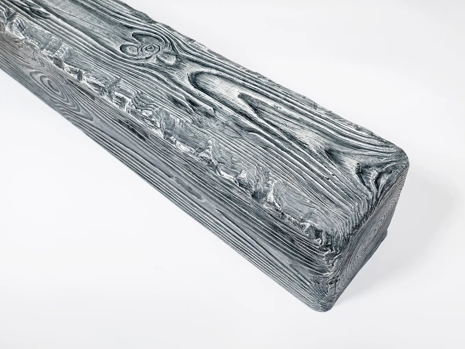 Grinzi decorative din poliuretan - Grindă decorativă rustică, nuanța stejar gri,  19cmx17cm - EQ004